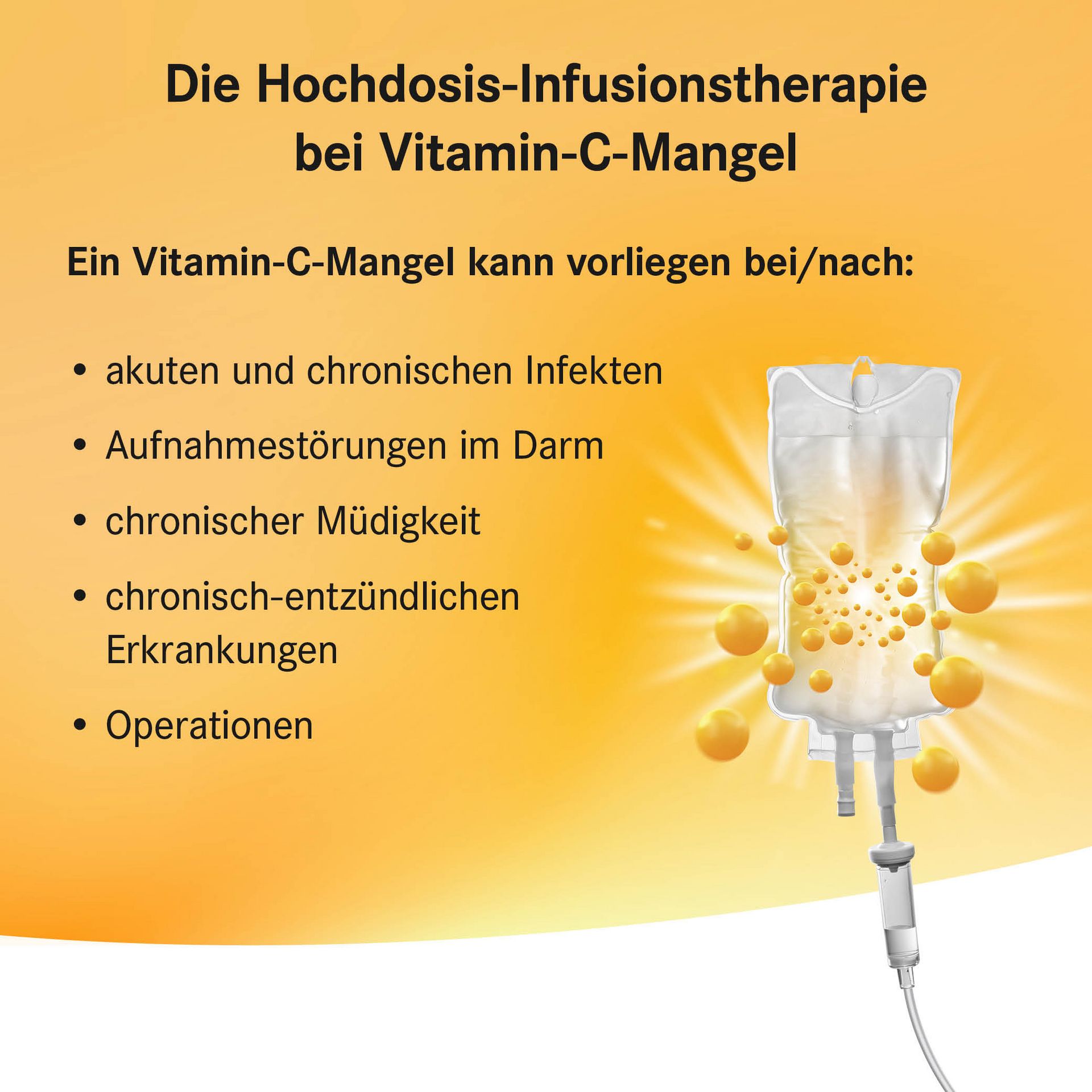 Vitamin C Mangel kann auftreten bei
